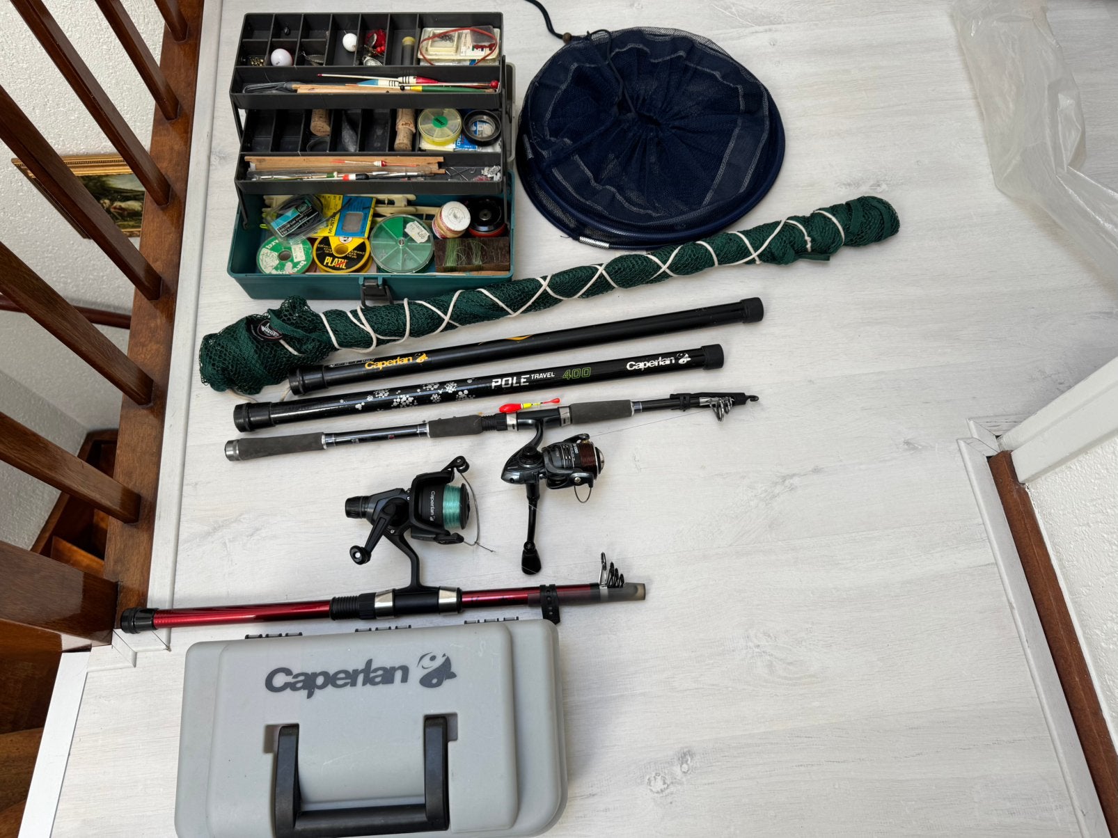 Compleet visset🔴voor de jonge of oudere beginnende visser, Watersport en Boten, Ophalen, Zo goed als nieuw
