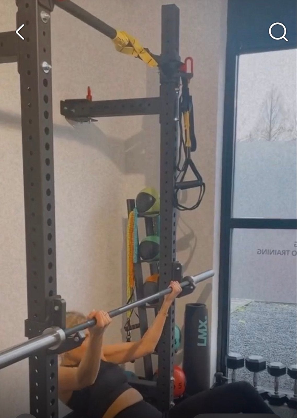 Lifemaxx Crossmaxx XL Opvouwbare Squat Rack, Sport en Fitness, Fitnessmaterialen, Ophalen, Zo goed als nieuw, Armen, Overige typen