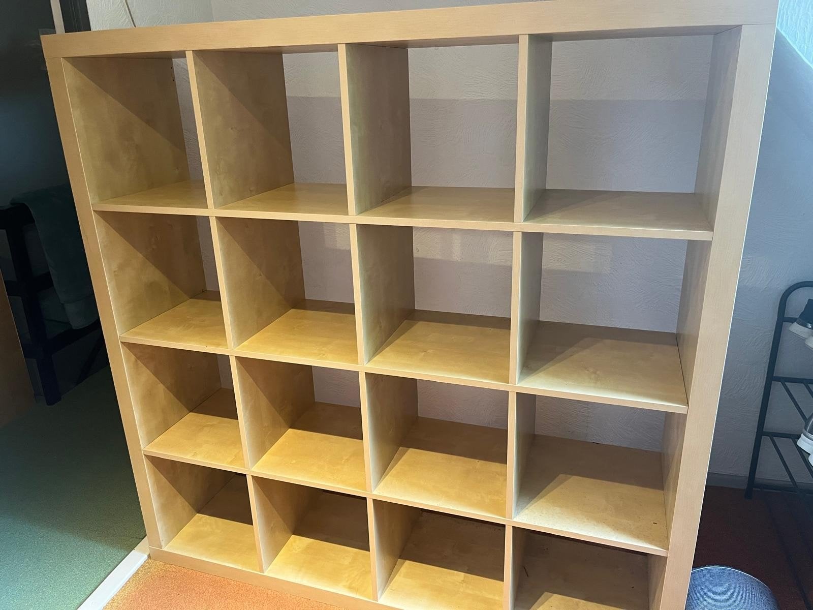 Ikea Kallax kast, 16 vakken, Ophalen, Zo goed als nieuw, 25 tot 50 cm