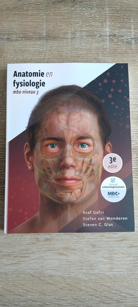 Nieuw boek anatomie en fysiologie MBO niveau 3 schoolboek, Boeken, Ophalen of Verzenden, Nieuw, MBO