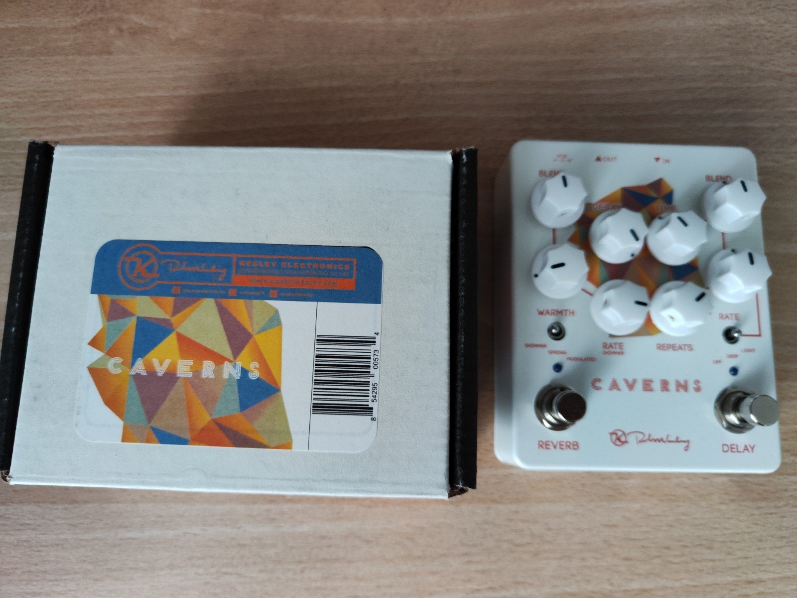 Keeley Caverns V2 Reverb/Delay Pedaal, Muziek en Instrumenten, Ophalen of Verzenden, Zo goed als nieuw, Delay of Echo