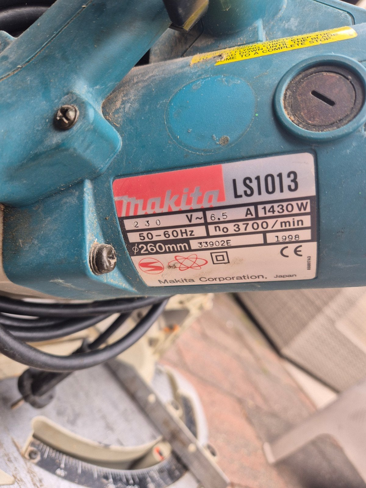 Makita LS1013 Afkortzaag - Krachtige 1430W zaag, Ophalen, Gebruikt, 70 mm of meer, Makita