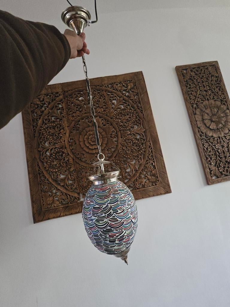 Turkse HangLamp, Huis en Inrichting, Lampen | Hanglampen, Ophalen of Verzenden, Minder dan 50 cm