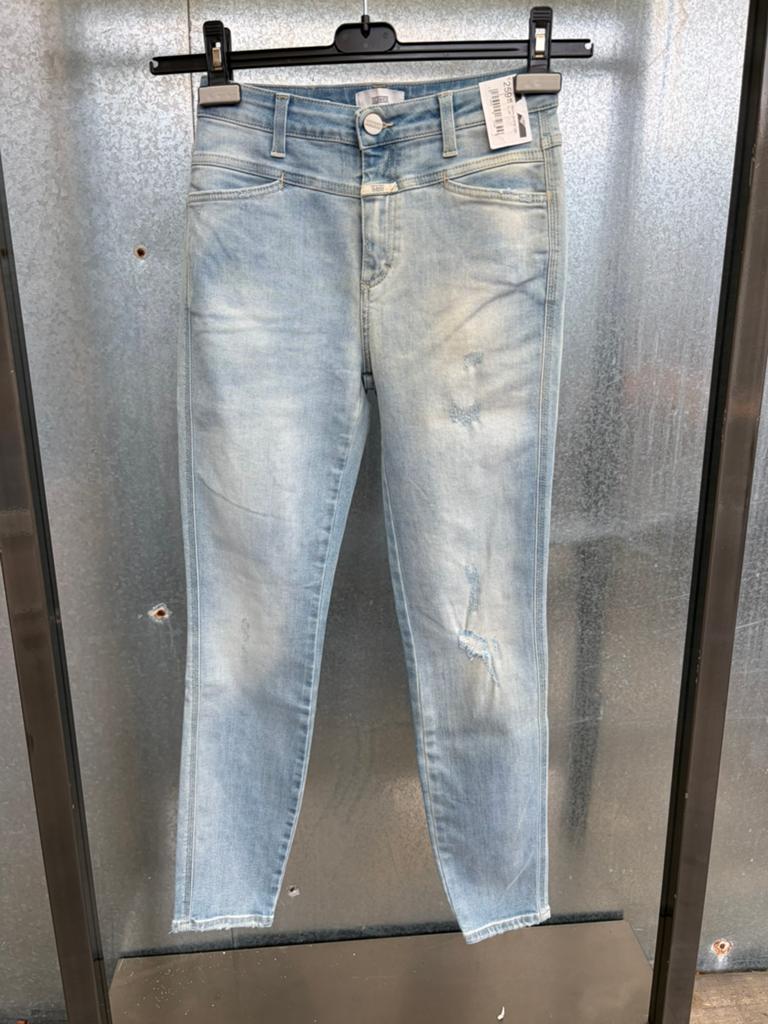 Closed jeans spijkerbroek 26 €259 skinny pusher, Kleding | Dames, Ophalen of Verzenden, Zo goed als nieuw, Blauw, W27 (confectie 34) of kleiner