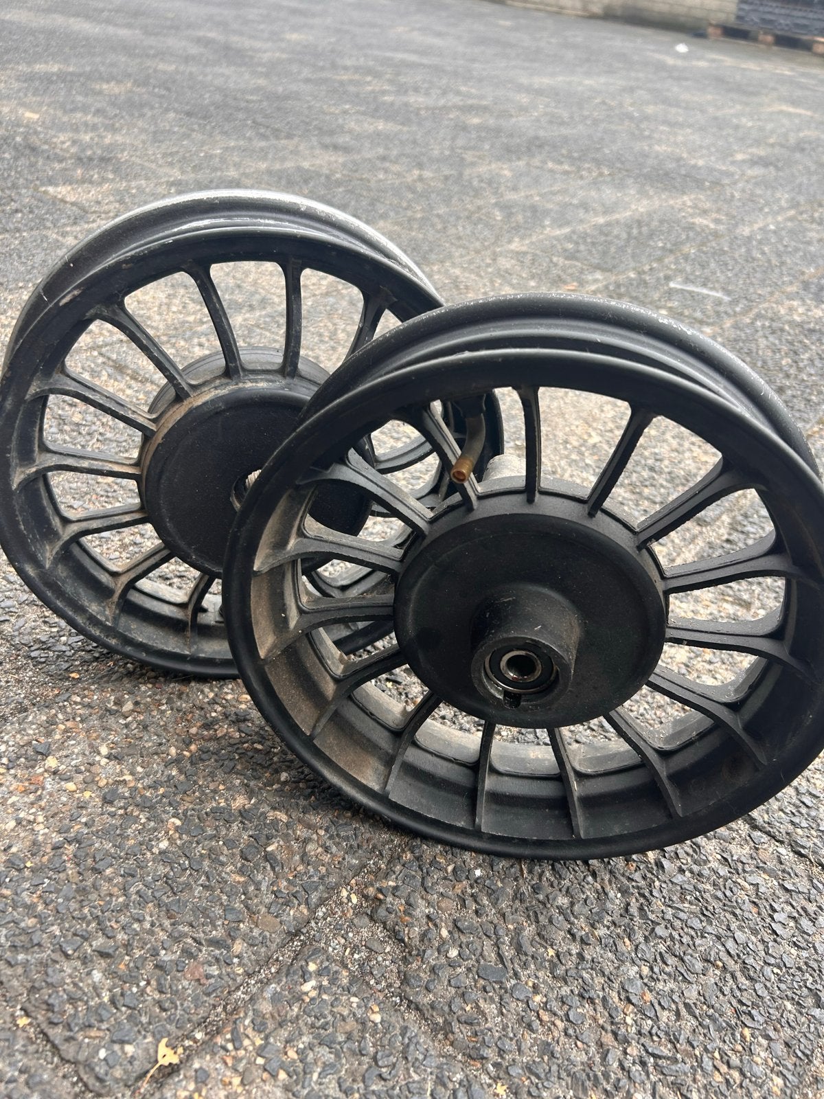 Set van 2 scooterwielen - Gebruikt maar functioneel, Ophalen of Verzenden, Gebruikt, Overige typen