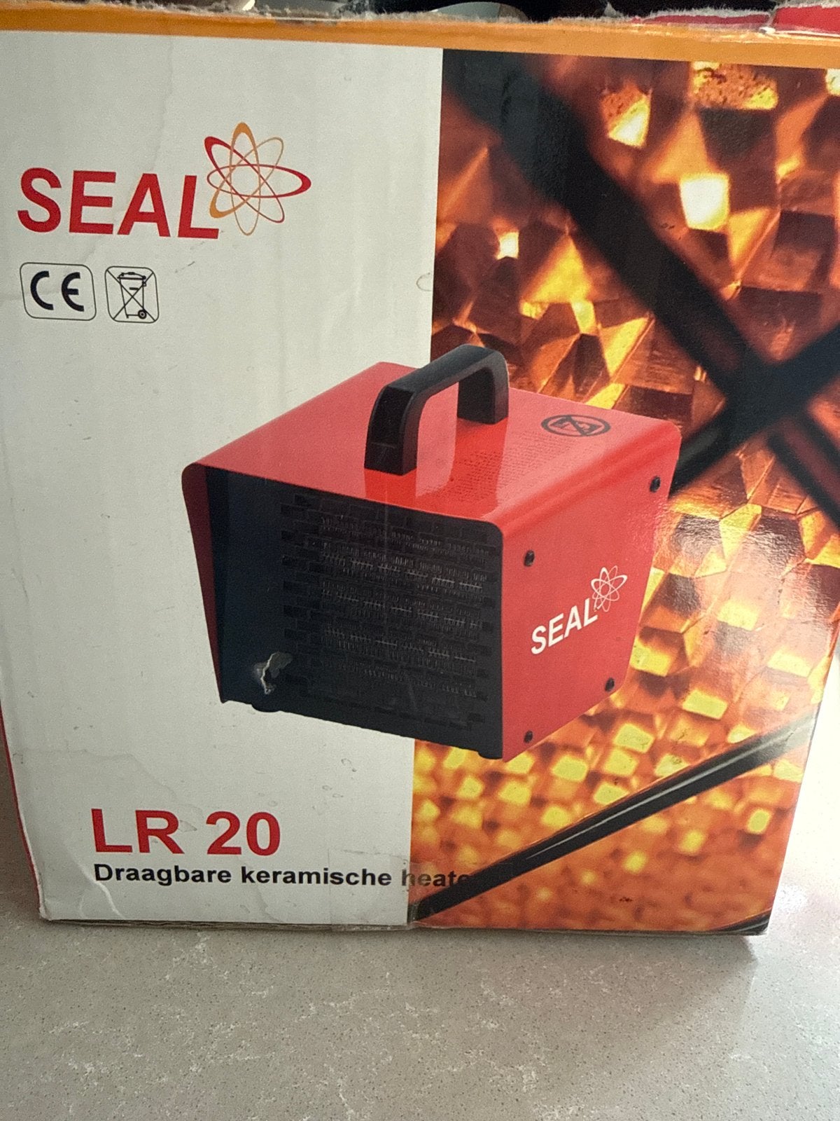 SEAL LR 20 Draagbare Keramische Heater - 2 kW, Minder dan 30 cm, Kachel, Minder dan 60 cm, Ophalen of Verzenden