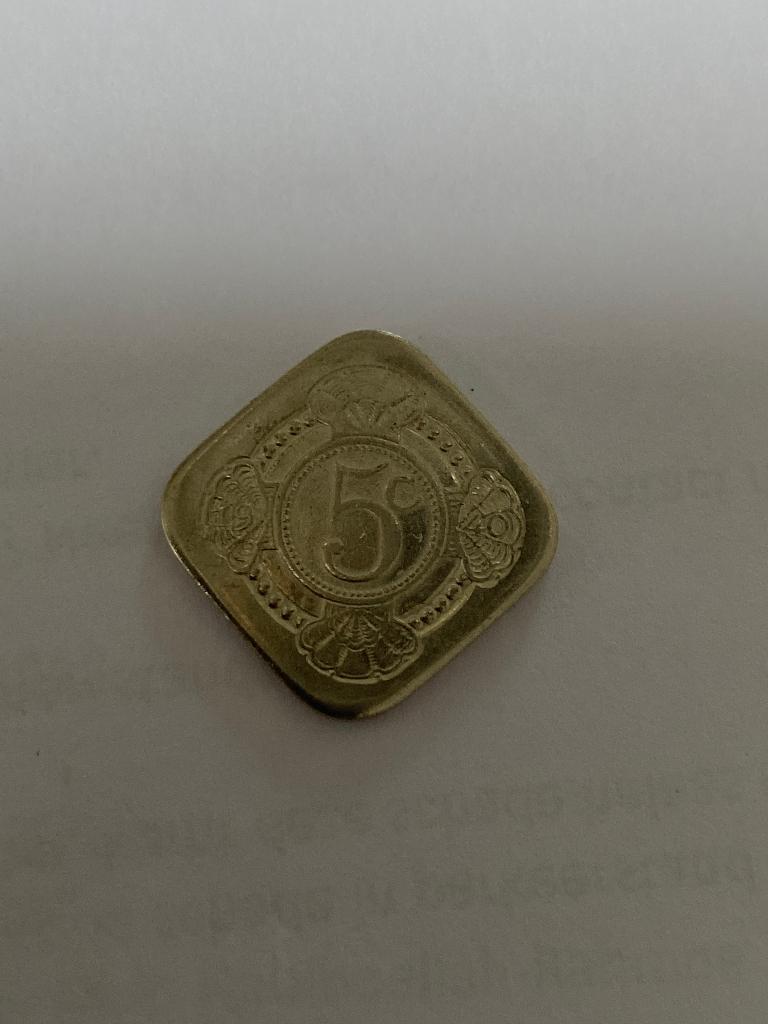 5c munt, Postzegels en Munten, Munten | Nederland, Ophalen of Verzenden, Koningin Juliana, 5 cent, Losse munt