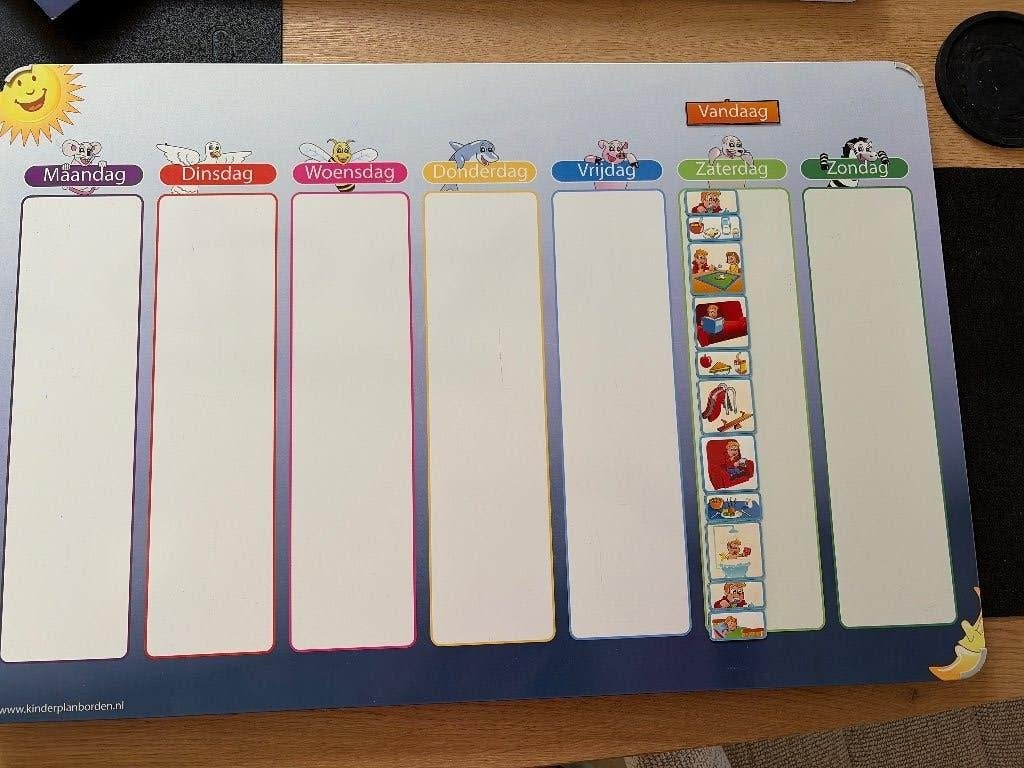 Planbord, Huis en Inrichting, Woonaccessoires | Memoborden, Ophalen, Gebruikt, Magneetbord