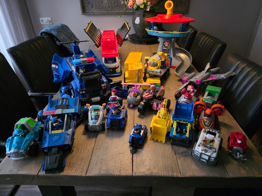 Grote Paw Patrol set met voertuigen en uitkijktoren, Kinderen en Baby's, Speelgoed | Actiefiguren, Ophalen