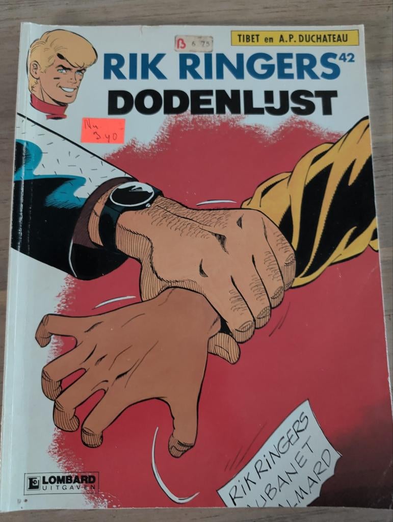 Rik Ringers 42 - Dodenlijst, Gelezen, Eén stripboek, Ophalen of Verzenden, Tibet en A.P. Duchateau