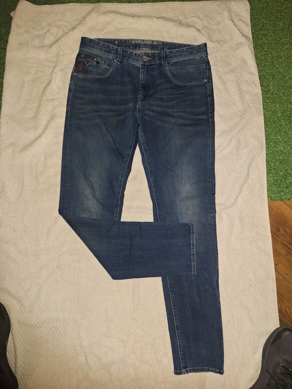 Vanguard herenjeans, Ophalen of Verzenden, Zo goed als nieuw, Blauw, W32 (confectie 46) of kleiner