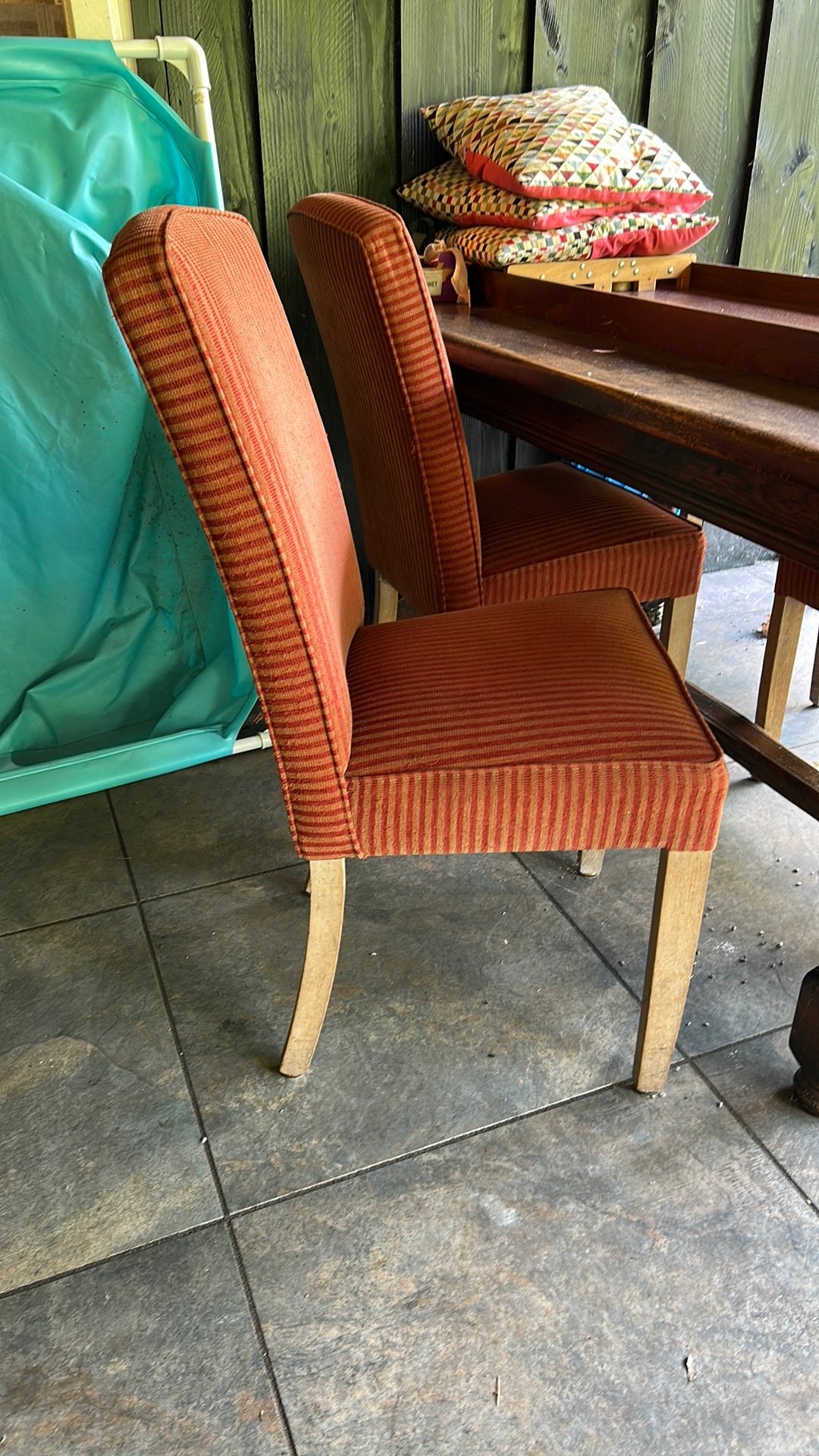 4 eetkamer stoelen, Ophalen, Gebruikt, Vier, Stof