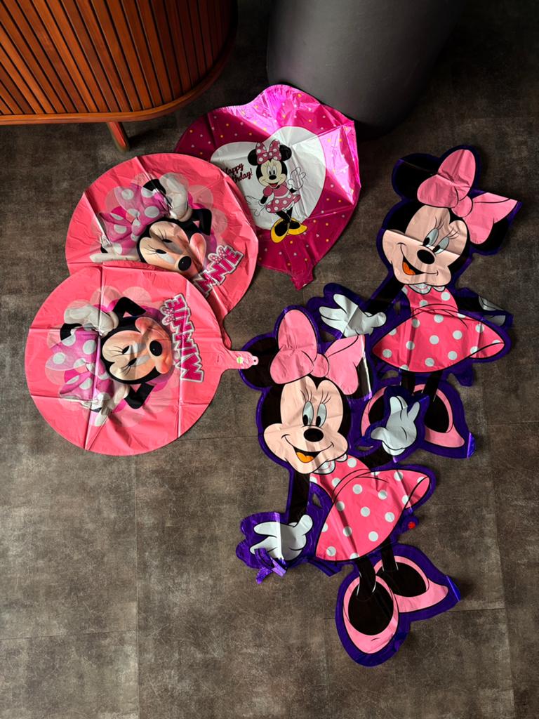 Verjaardag ballonnenset: Happy Birthday & Minnie Mouse, Ophalen of Verzenden, Nieuw, Versiering, Verjaardag
