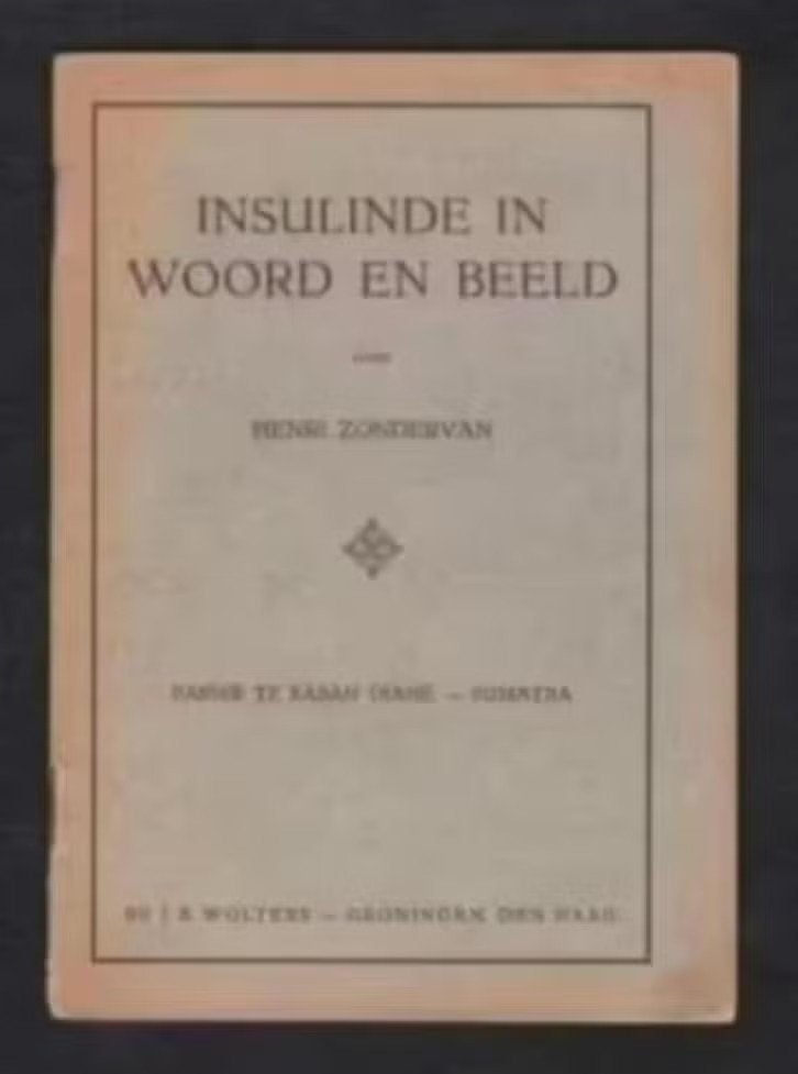 Insulinde Passer Te Kaban Djahè Sumatra Indië., Ophalen of Verzenden, Zo goed als nieuw