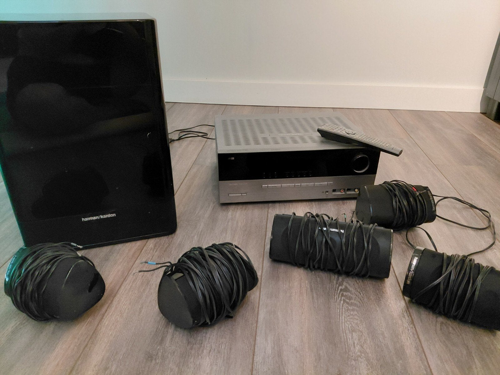 Harman/Kardon 5.1 Home Cinema Set met Receiver, Gebruikt, 70 watt of meer, 5.1-systeem, Overige spelers