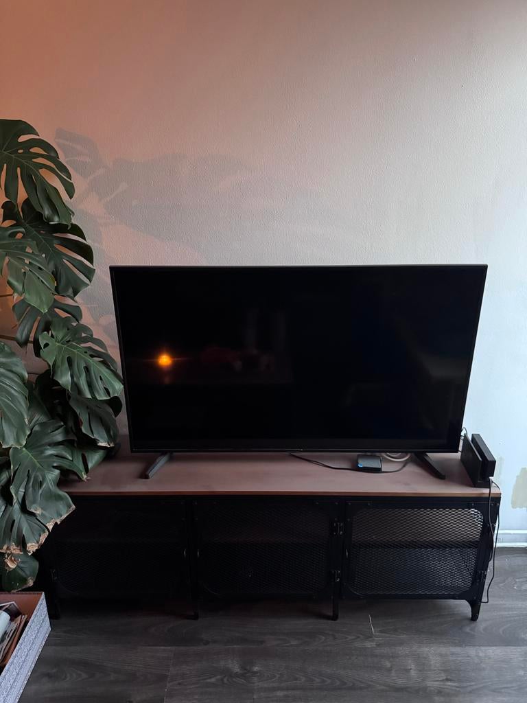 Moderne salontafel en tv meubel, Ophalen, 75 tot 100 cm, Zo goed als nieuw, Minder dan 150 cm