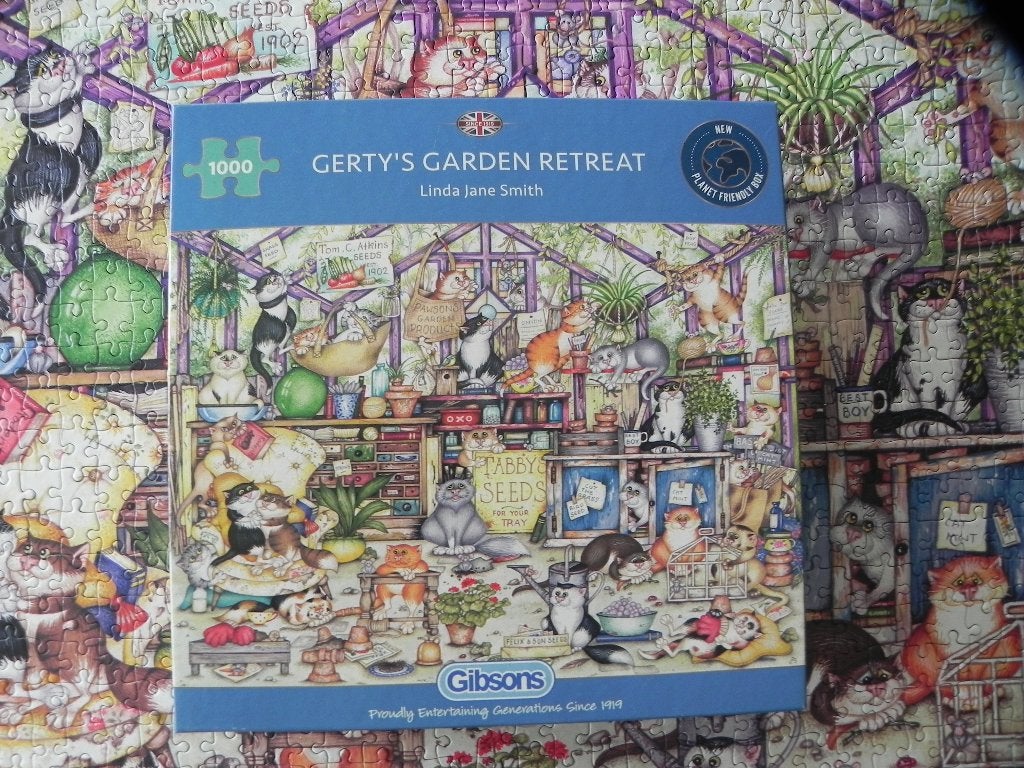 Gibsons katten puzzel 1000 stukjes, Ophalen, 500 t/m 1500 stukjes, Zo goed als nieuw, Legpuzzel
