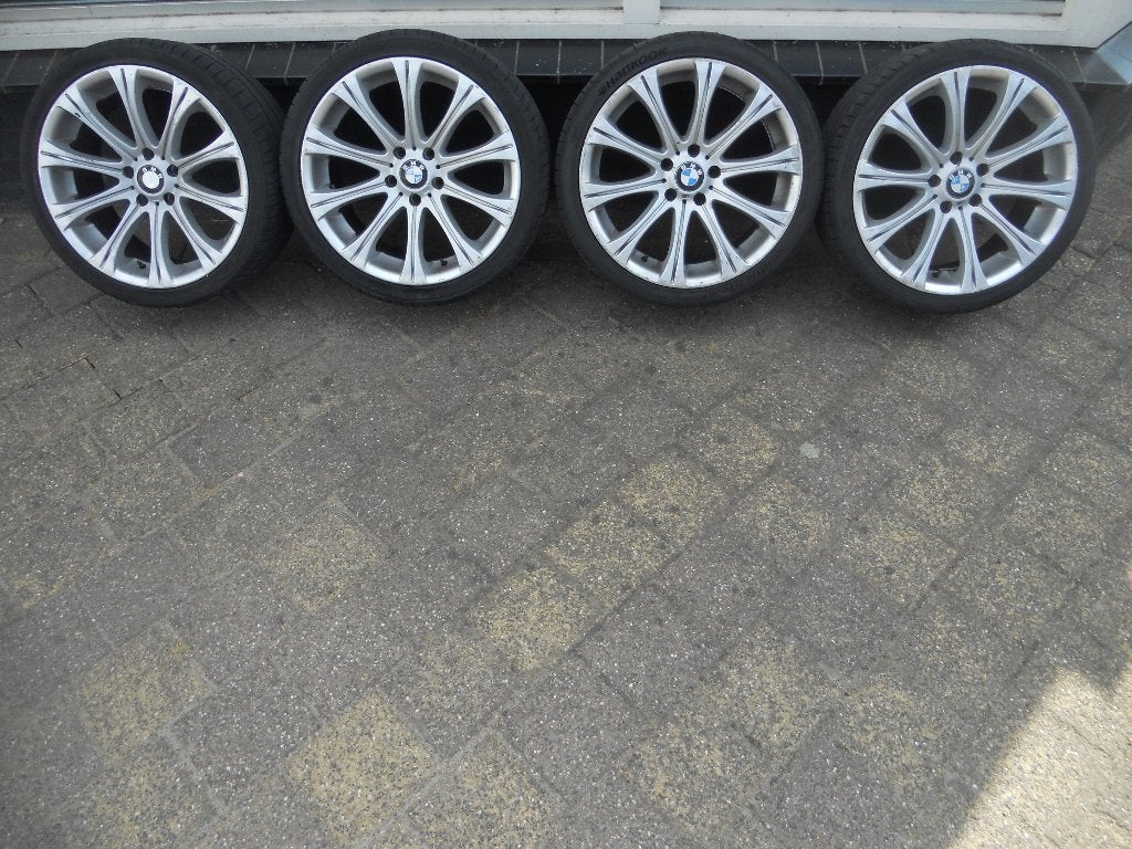BMW Sportvelgen M5 Zilver 19 inch + Banden  { Styling 166M }, Ophalen, BMW