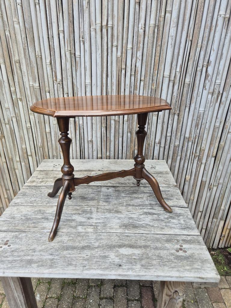 Vintage - Queen Anne - Bijzettafeltje - Plantentafel - Hout*, Ophalen, Minder dan 45 cm, Minder dan 55 cm, Gebruikt