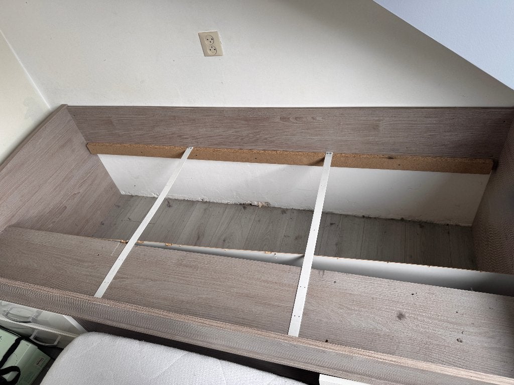 Gratis ophalen : Bed Yannick, Ophalen, Gebruikt, 90 cm, Eenpersoons