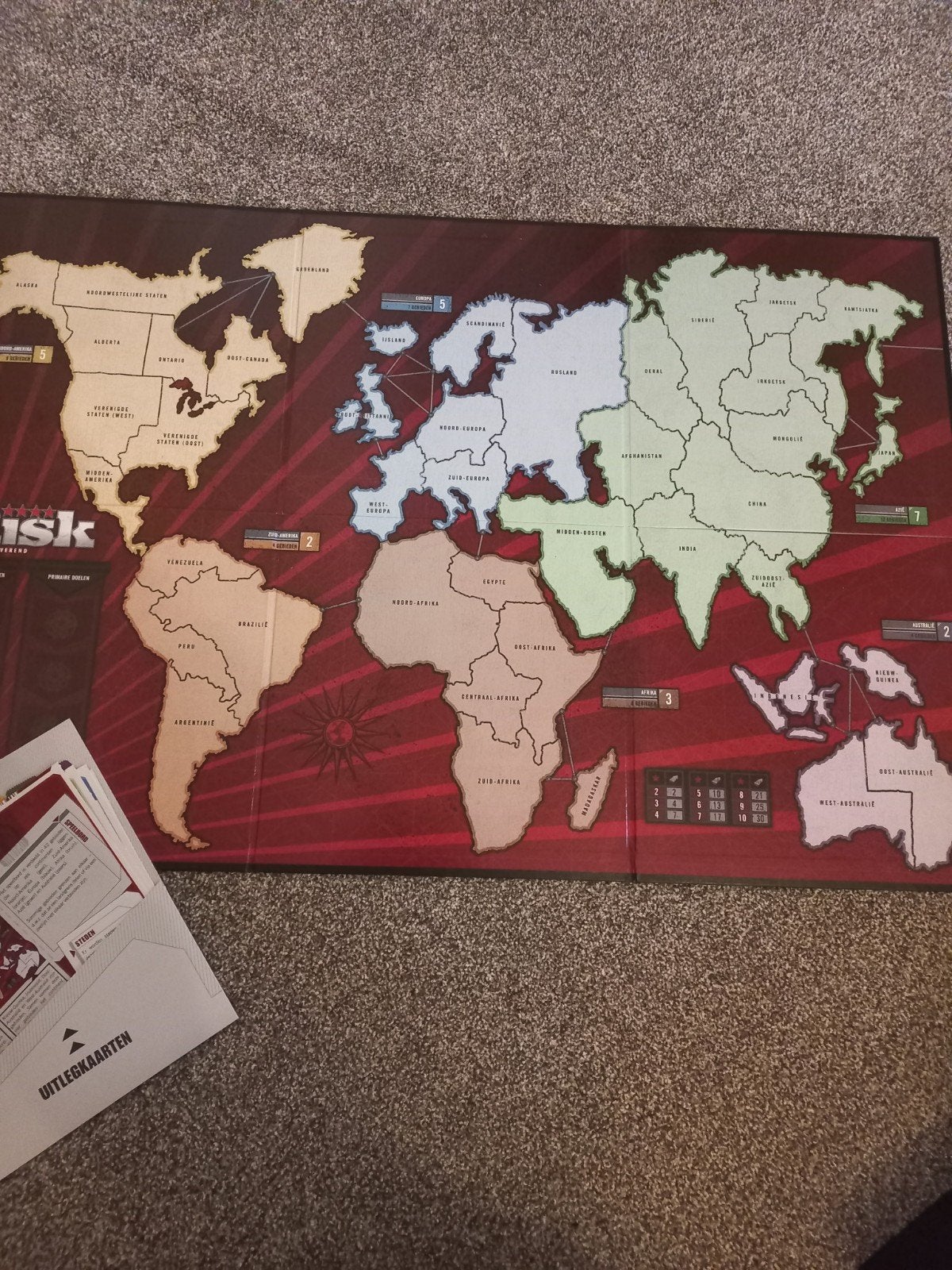 Risk Bordspel - Wereldoverheersing Strategie, Vijf spelers of meer, Ophalen of Verzenden, Gebruikt, Parker