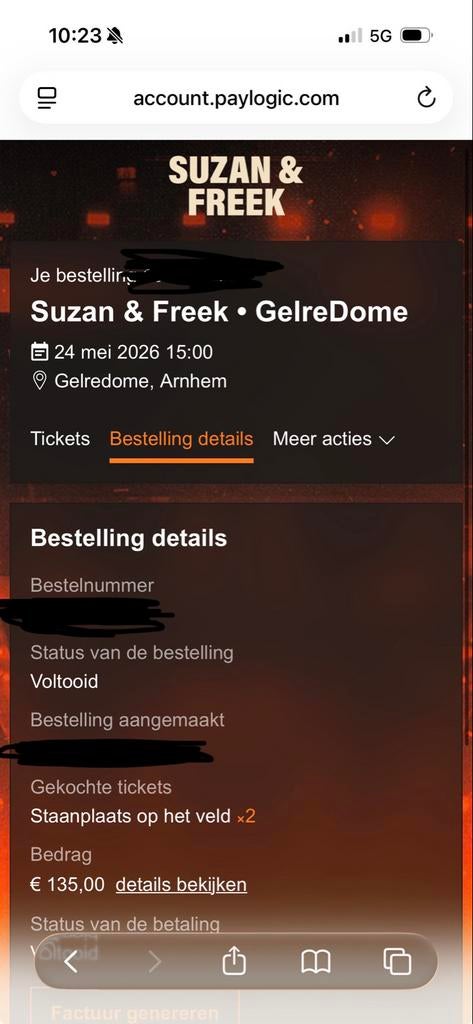 Tickets Suzan en Freek 24-05-2026 15:00 uur staanplaatsen, Twee personen, Mei