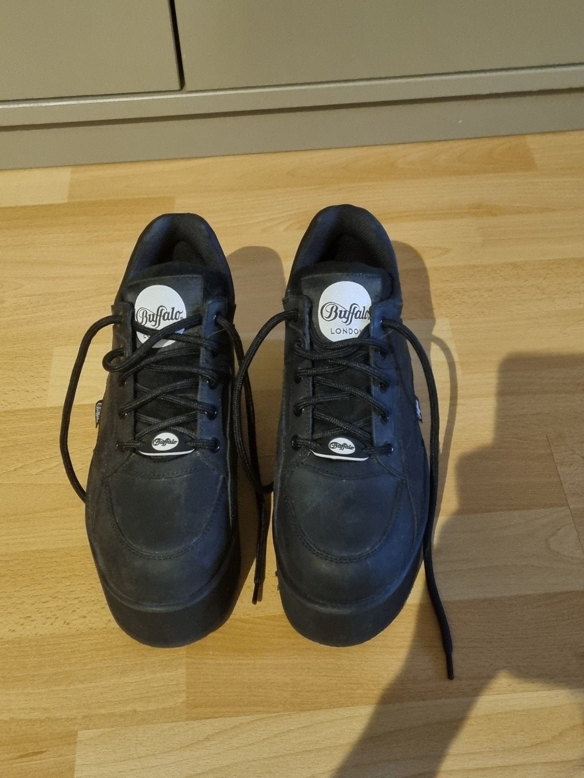 Buffalo London platform sneakers zwart maat 40 leer, Kleding | Dames, Schoenen, Buffalo London, Verzenden, Zwart, Sneakers of Gympen