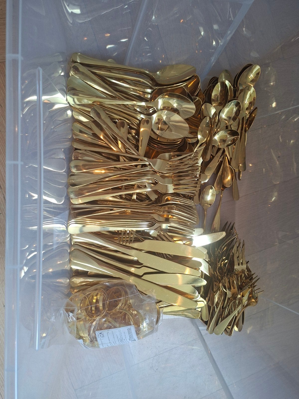 Goud bestek, Ophalen of Verzenden, Zo goed als nieuw, Rvs of Chroom