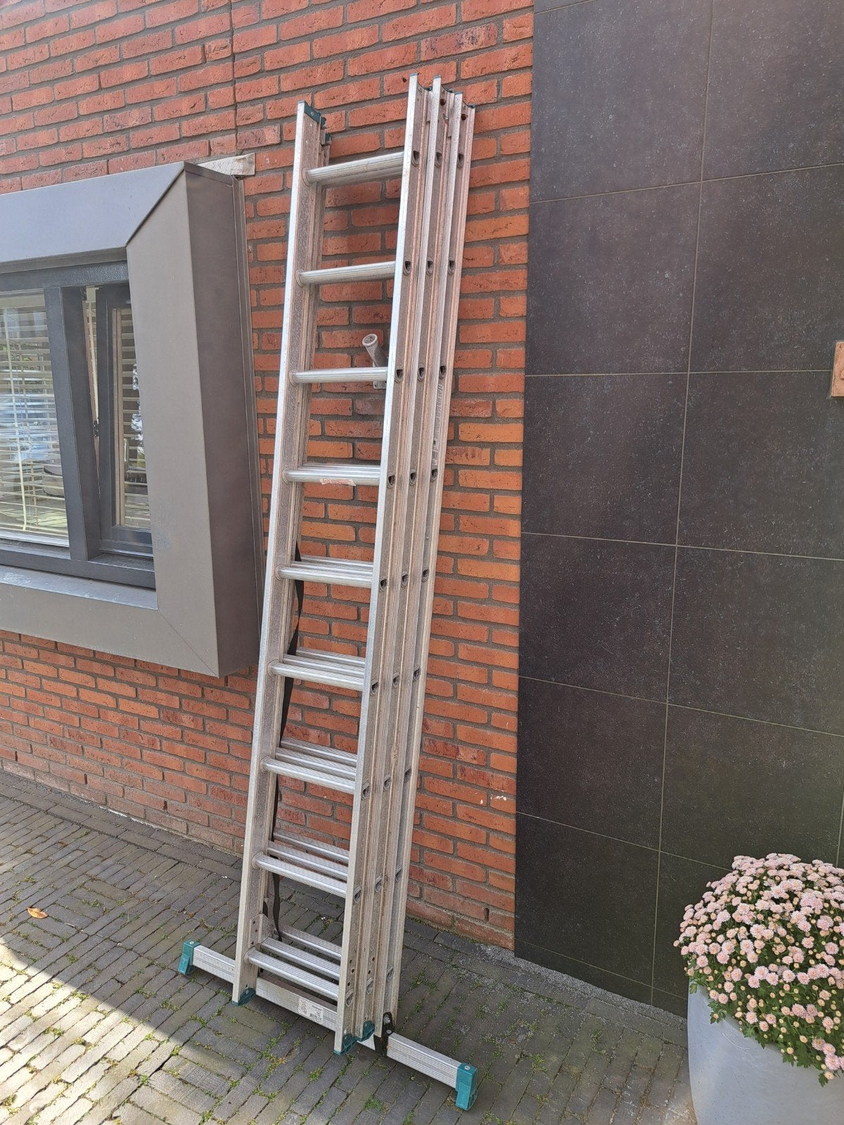 Aluminium Reformladder 3x9 - Max 5.85m, Ophalen, Gebruikt, 4 meter of meer