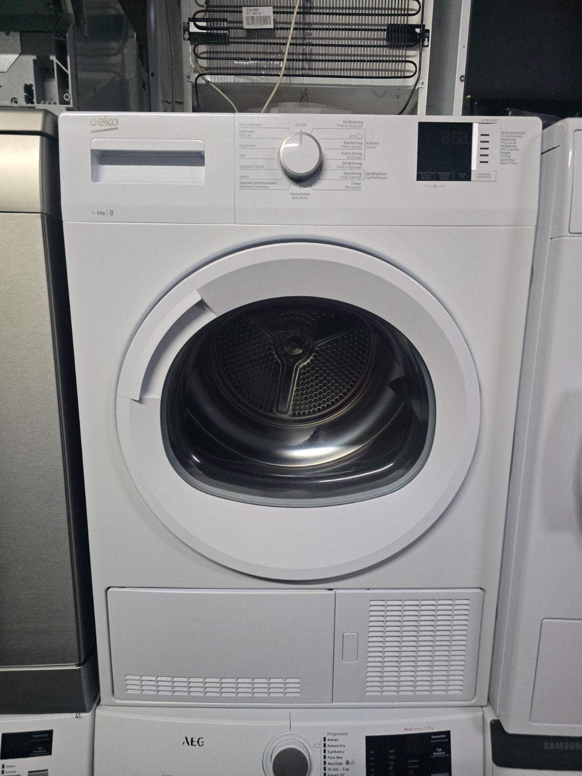 Keurige ruime Beko condensdroger! 8KG! Garantie! Witgood✅️