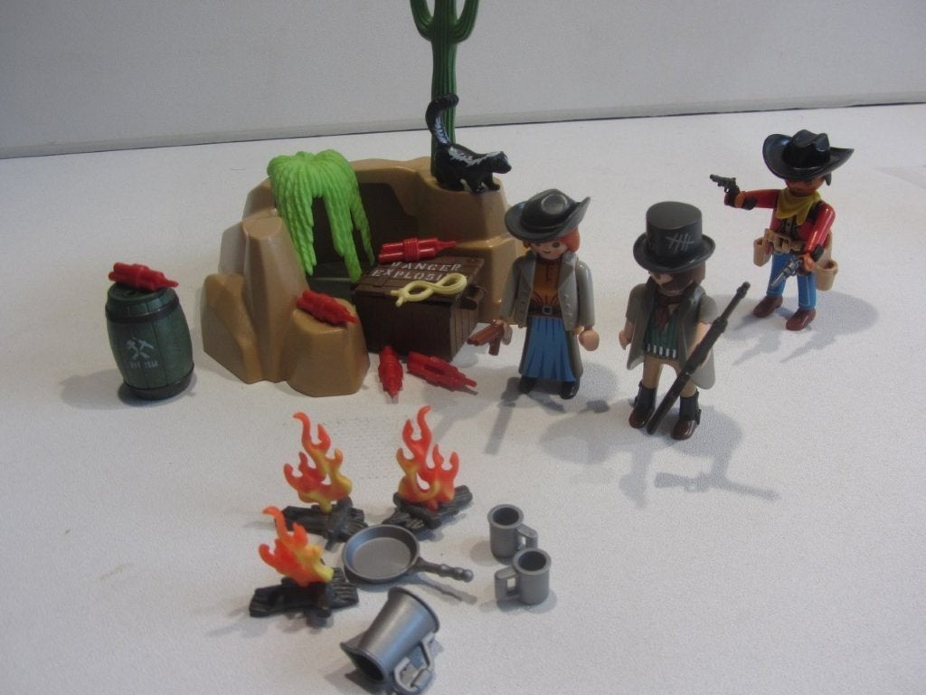 Playmobil Western cowboy Bandieten met schuilplaats – 5250, Ophalen of Verzenden, Gebruikt, Losse onderdelen