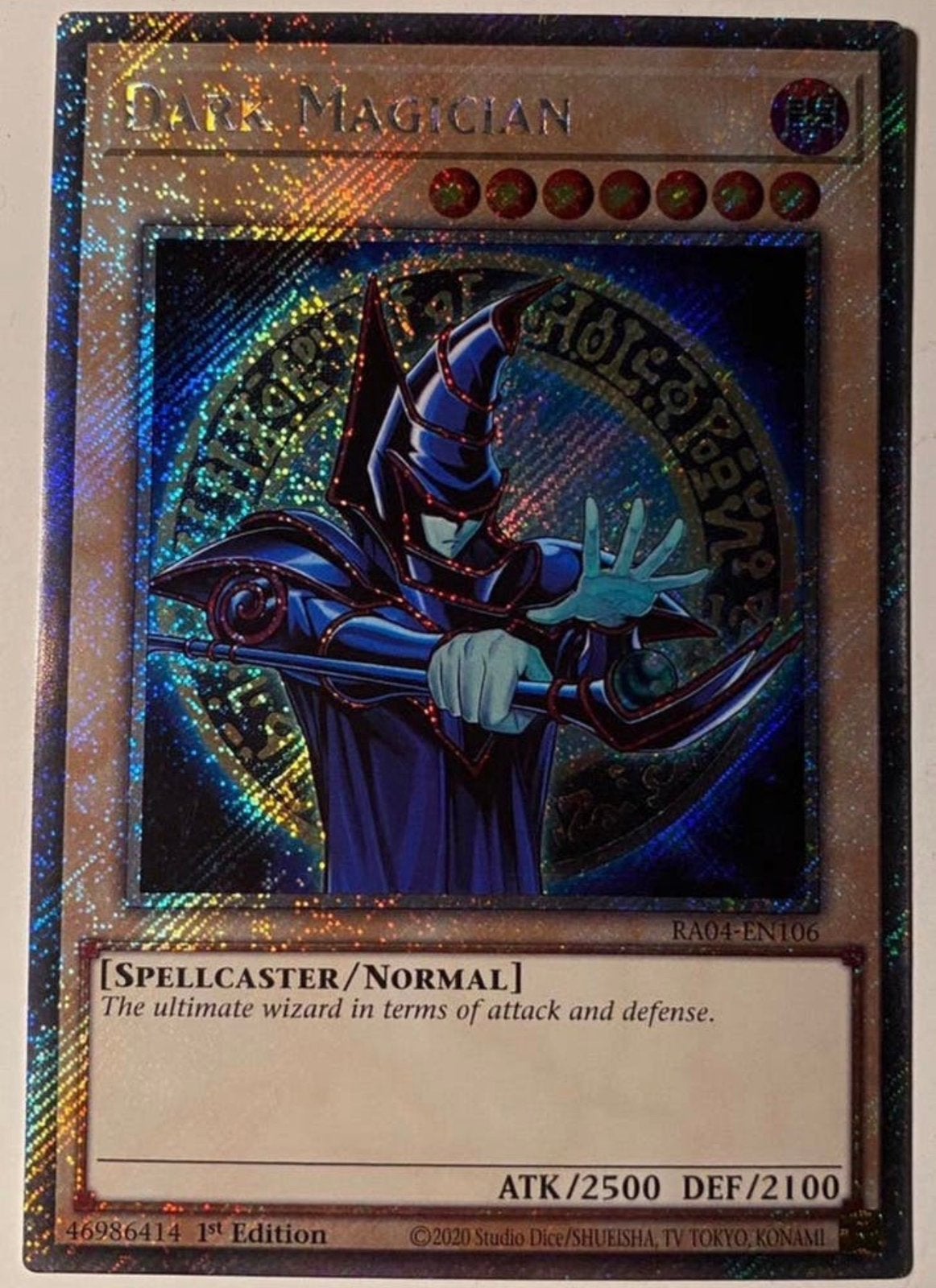 Yu-Gi-Oh! Dark Magician RA04 1st Edition Mint !, Hobby en Vrije tijd, Verzamelkaartspellen | Yu-gi-Oh!, Ophalen of Verzenden, Zo goed als nieuw