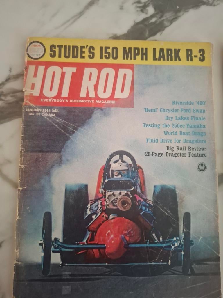 Vintage Hot Rod bladen 1964 - Collectors item, Boeken, Ophalen of Verzenden, Gelezen, Overige typen