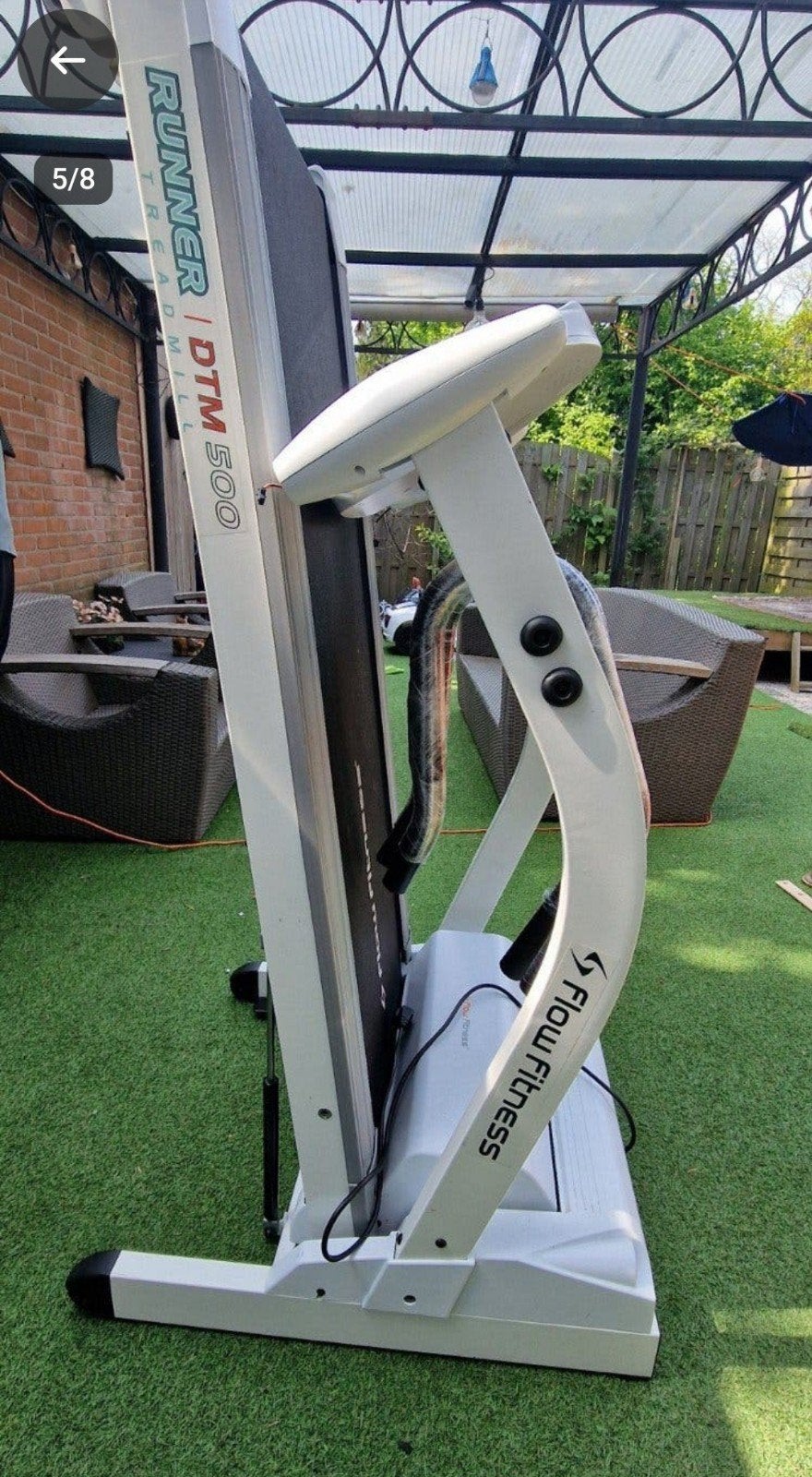 Flow Fitness Runner DTM 500 Loopband( Zwaar), Ophalen, Gebruikt, Metaal, Loopband
