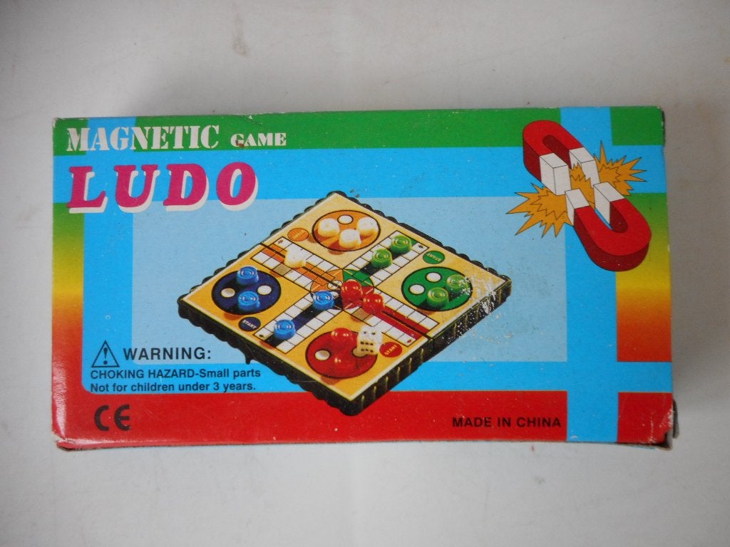 Ludo. Magnetic game. Kleine reisversie. Zo goed als nieuw., Een of twee spelers, Ophalen, Zo goed als nieuw