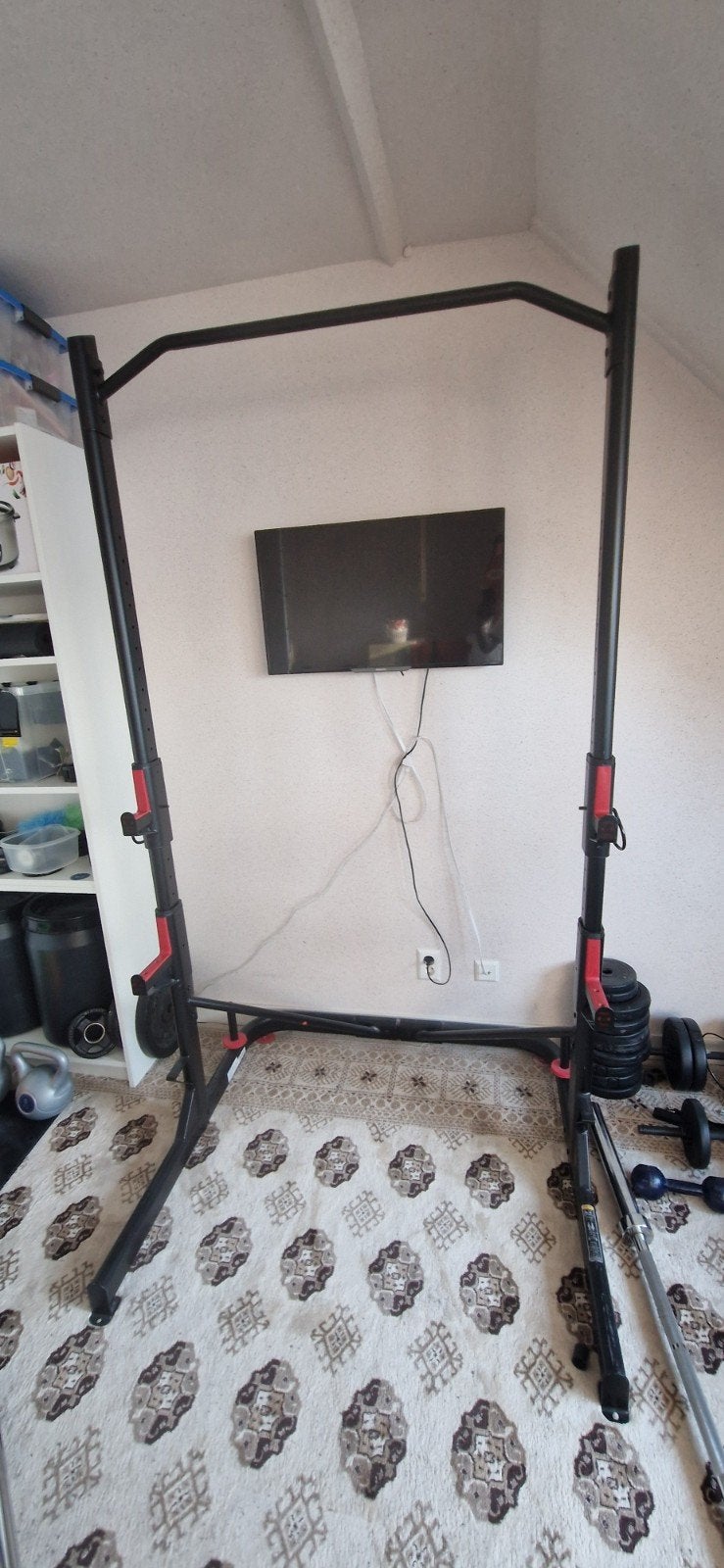 Fitness rack, power rack, Sport en Fitness, Fitnessapparatuur, Ophalen, Gebruikt, Krachtstation, Metaal