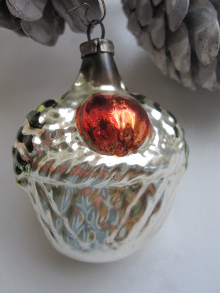 (24) Antiek vintage oude kerstbal mandje fruitmand, Diversen, Ophalen of Verzenden, Gebruikt