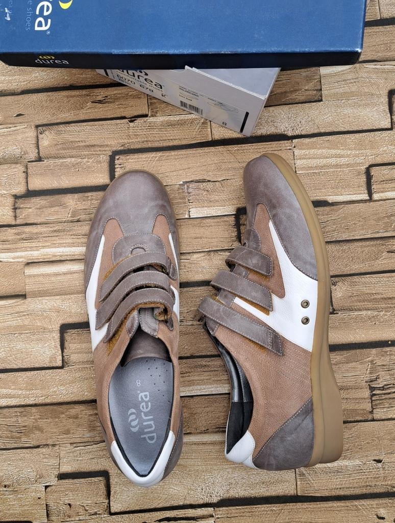 Durea- nieuwe leren sneakers, 41 2/3, Kleding | Dames, Schoenen, Durea, Overige kleuren, Verzenden, Nieuw