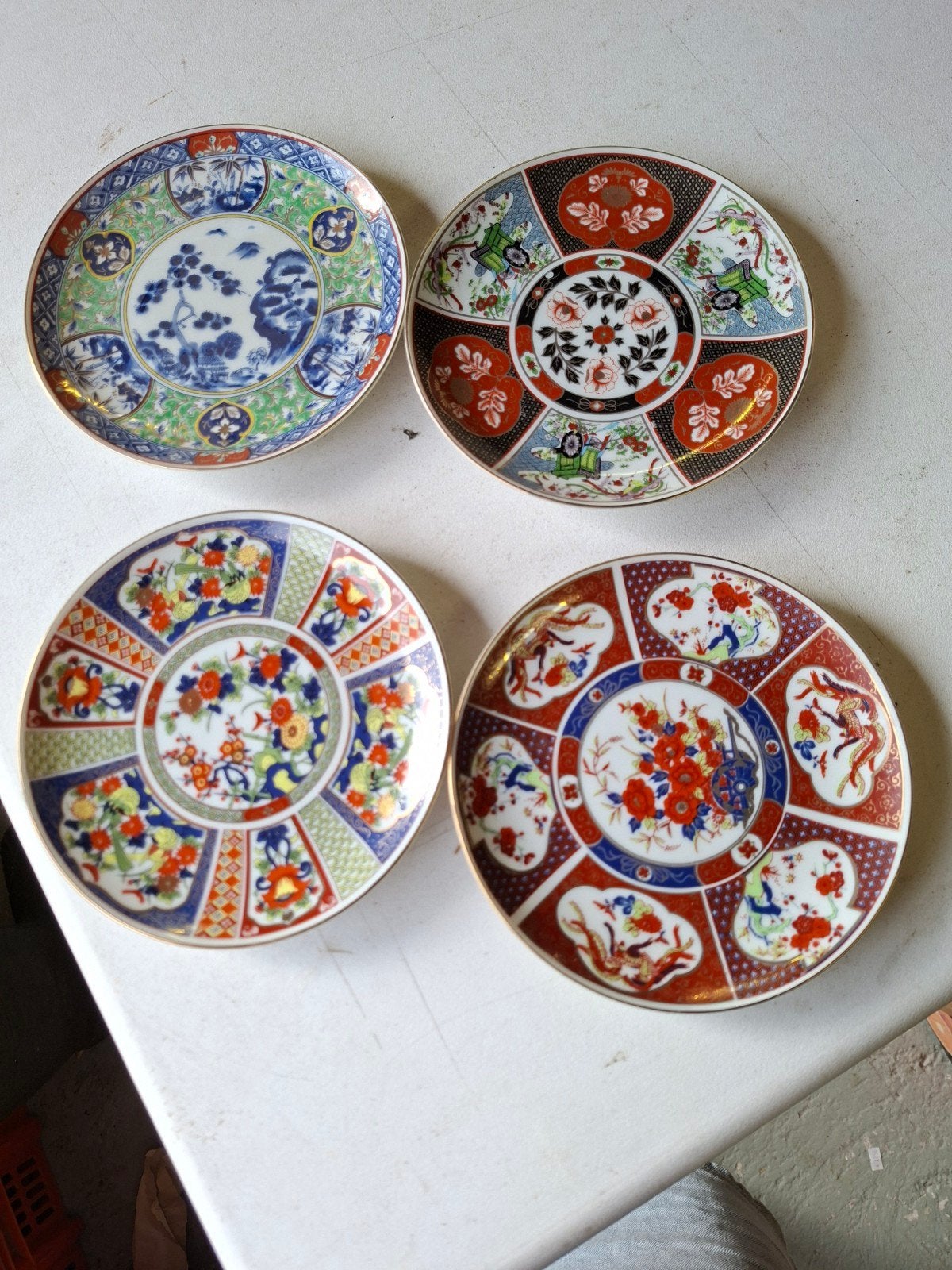 Set van 4 Japanse decoratieve wandborden, Imari-stijl, Ophalen of Verzenden