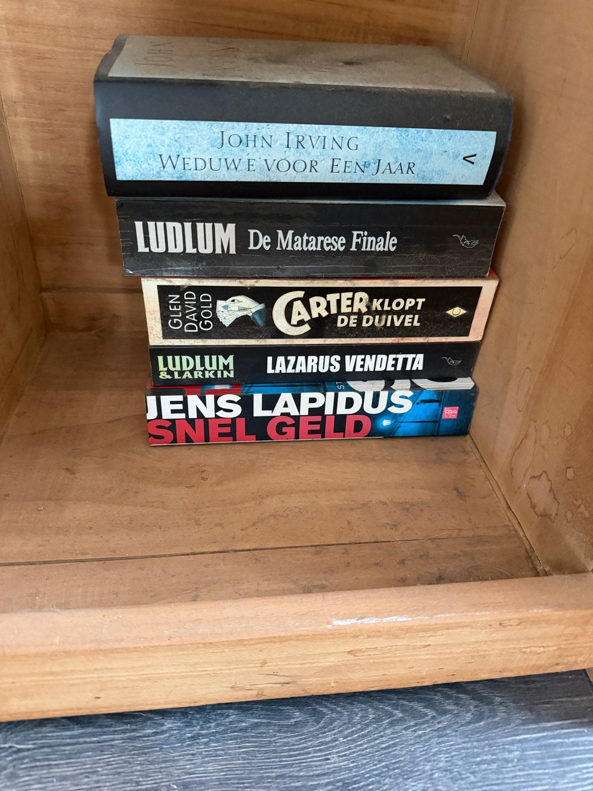 Boekenpakket: John Irving, Ludlum, Glen David Gold, Jens Lap, Boeken, Ophalen of Verzenden, Gelezen, Nederland