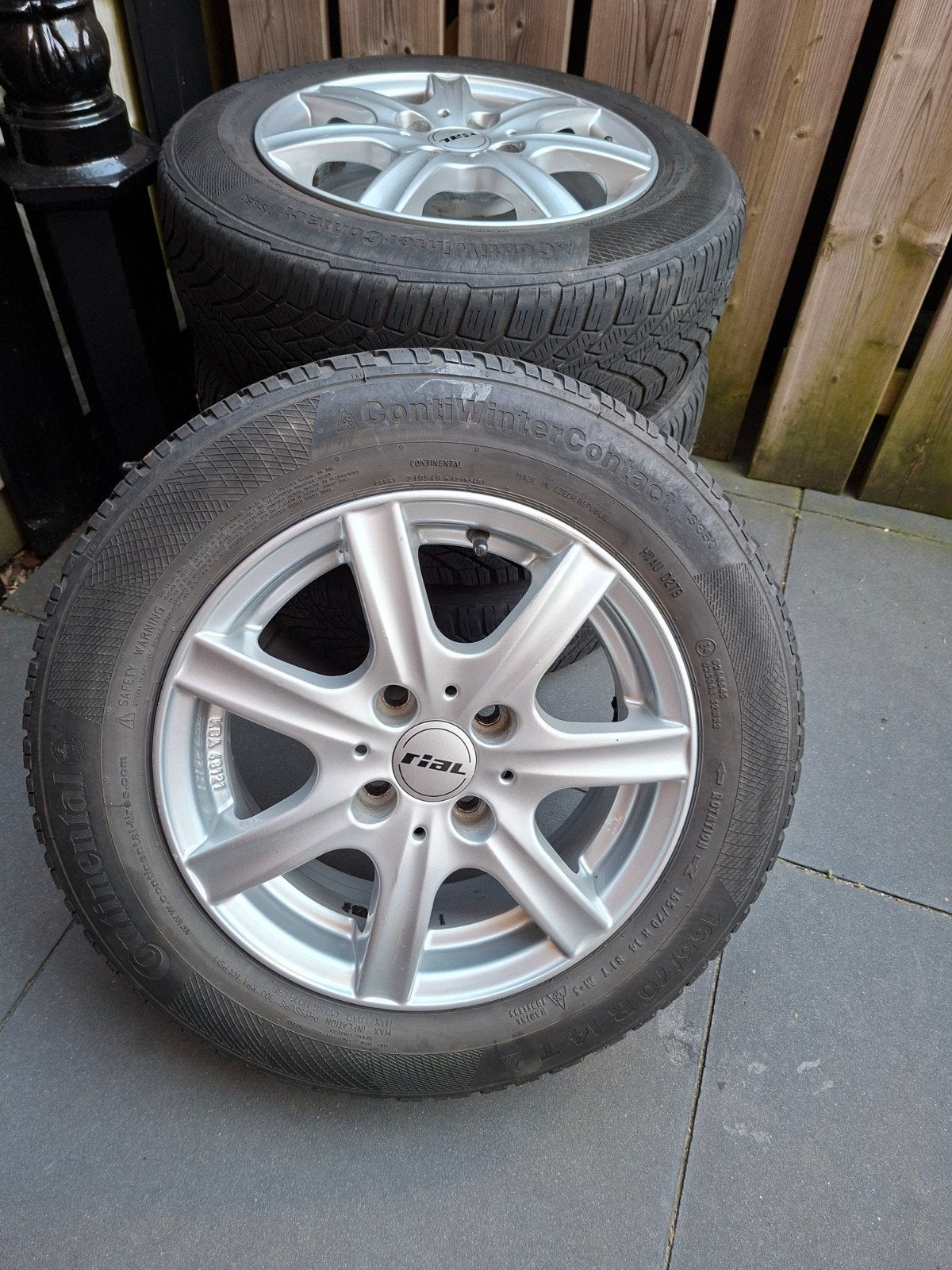 Rial winterset 14 inch 4x100 VAG Up Citigo Mii Golf 1 2 Cabr, Auto-onderdelen, Banden en Velgen, Ophalen, 14 inch, 175 mm, Banden en Velgen