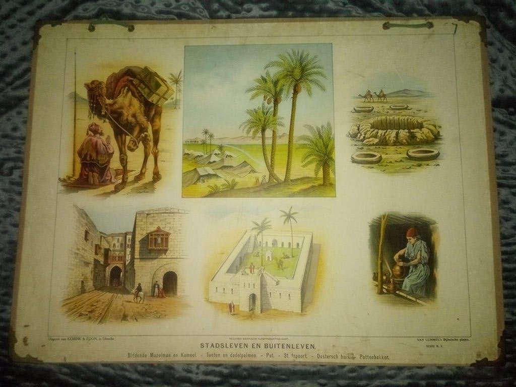 Oude Schoolplaten, Antiek en Kunst, Antiek | Schoolplaten, Ophalen, Geschiedenis