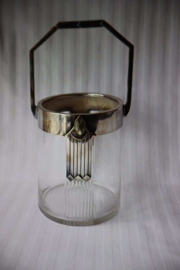 Antiek WMF Jugendstil glazen pot 1903-1910, Antiek en Kunst, Ophalen of Verzenden