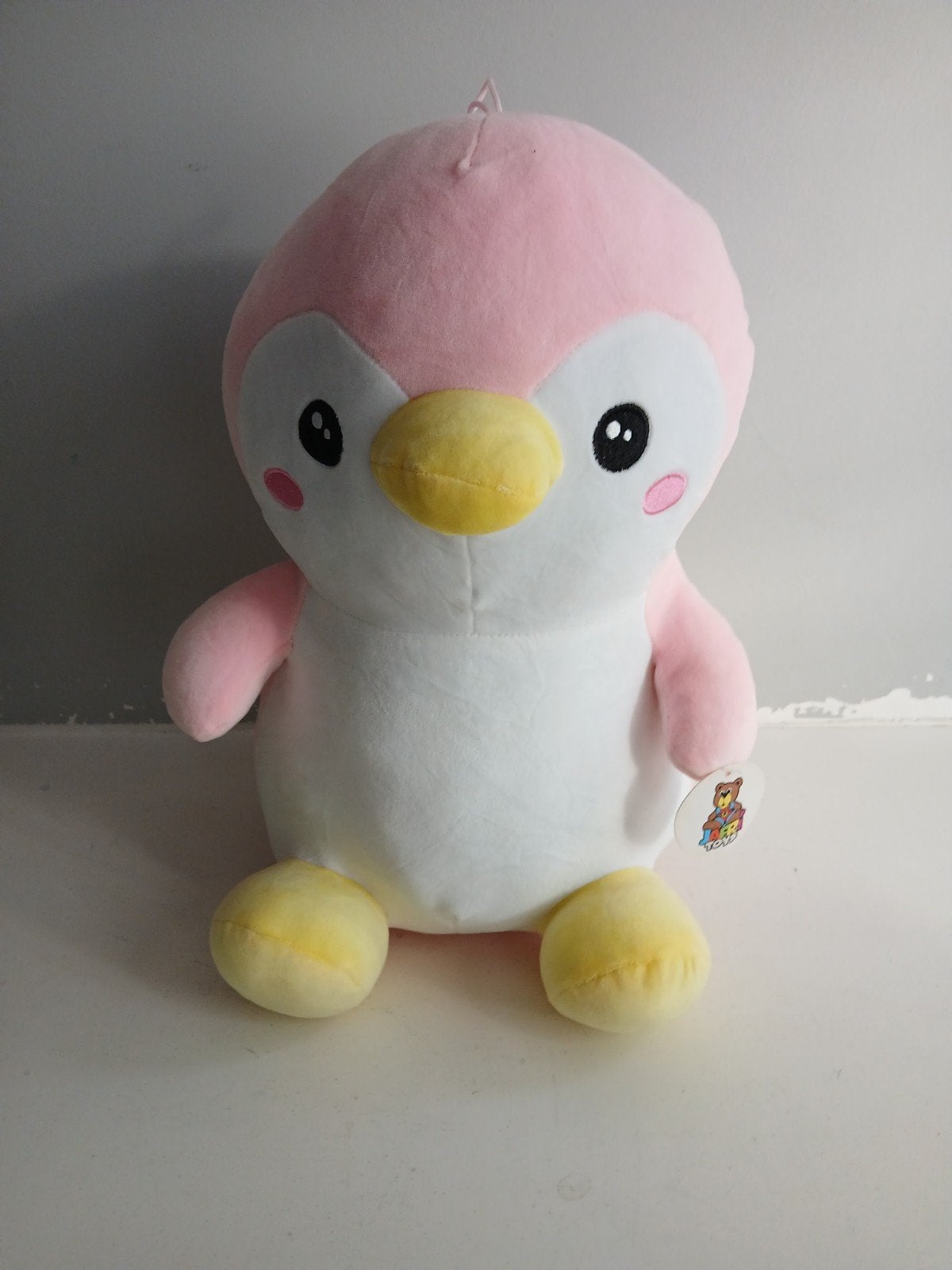 Roze Pinguïn Knuffel - Zo goed als nieuw, Pinguïn, Overige merken, Overige karakters, Ophalen of Verzenden