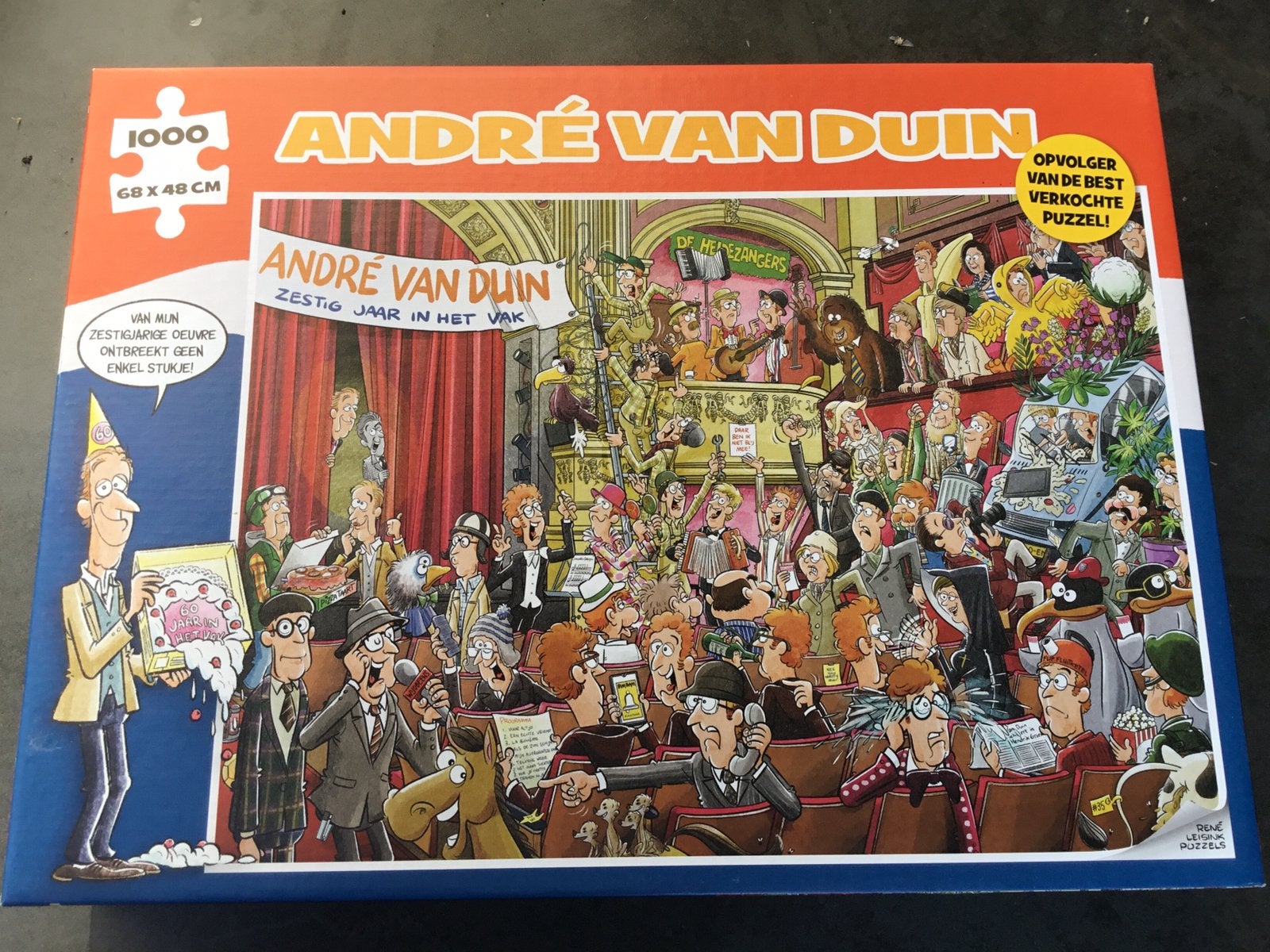 3x André van Duin puzzel 1000 stukjes, Ophalen of Verzenden, 500 t/m 1500 stukjes, Nieuw, Legpuzzel