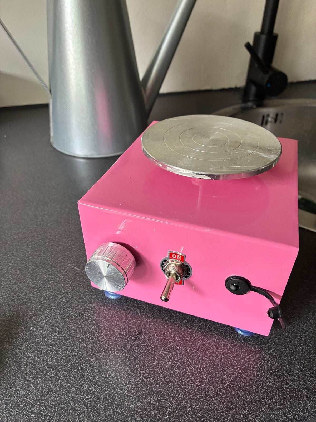 Vevor Pottenbakkerswiel mini Machine met Klei en Gereedschap, Ophalen of Verzenden, Gebruikt