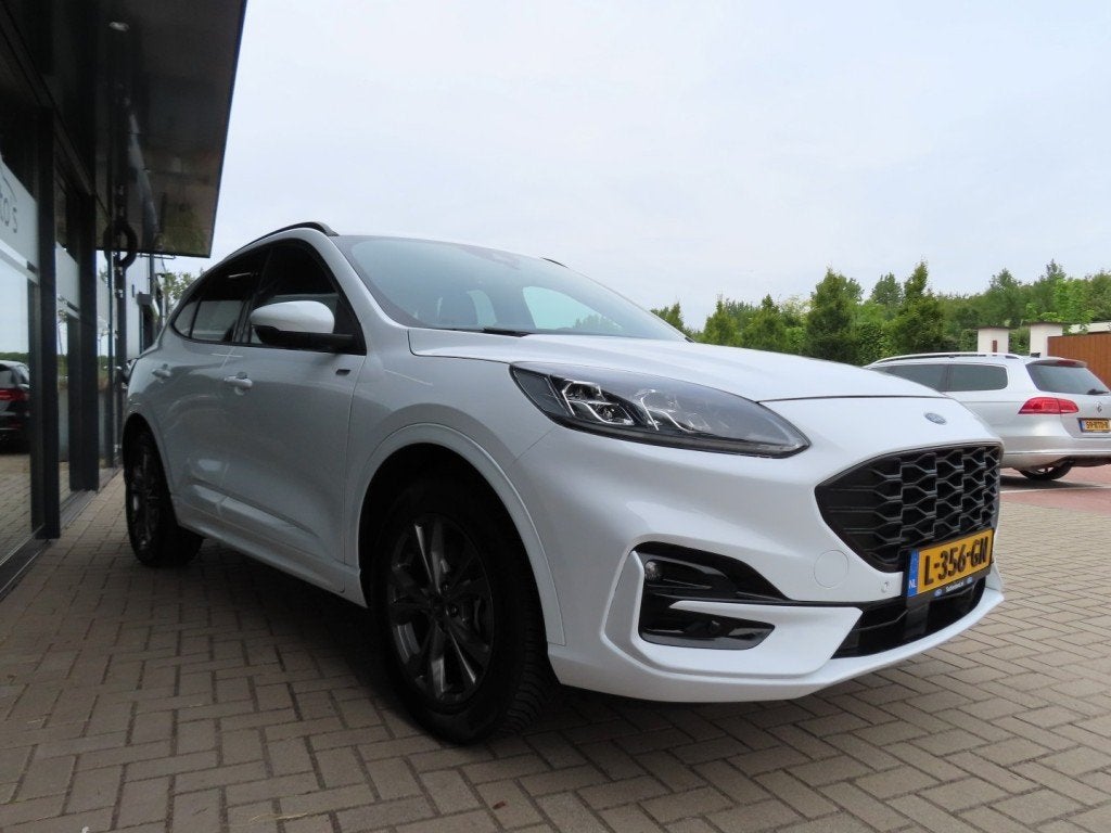 Ford KUGA 2.5 PHEV ST-LINE X Led Navi 18 Inch Trekhaak 2021, Auto's, Gebruikt, 4 cilinders, Wit, Hybride Elektrisch/Benzine