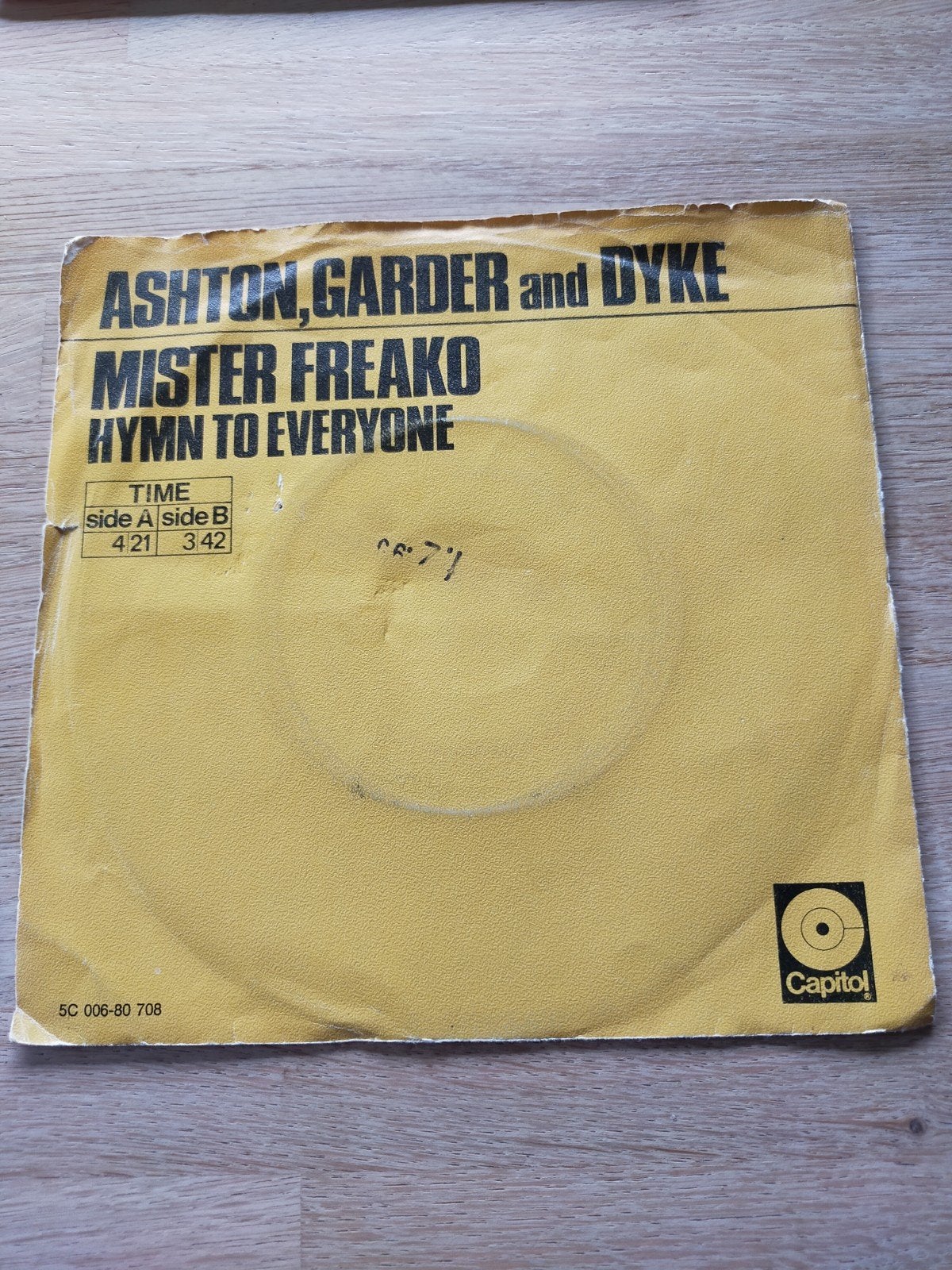Asthon Gardner & Dyke, mister freako, Cd's en Dvd's, Vinyl Singles, Zo goed als nieuw, Pop, Ophalen of Verzenden