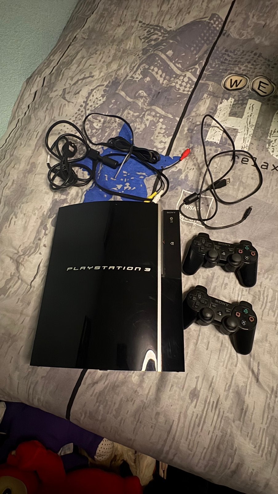 ps3 met kabels en 2 controllers, Ophalen of Verzenden, Zo goed als nieuw, Met 2 controllers, Slim
