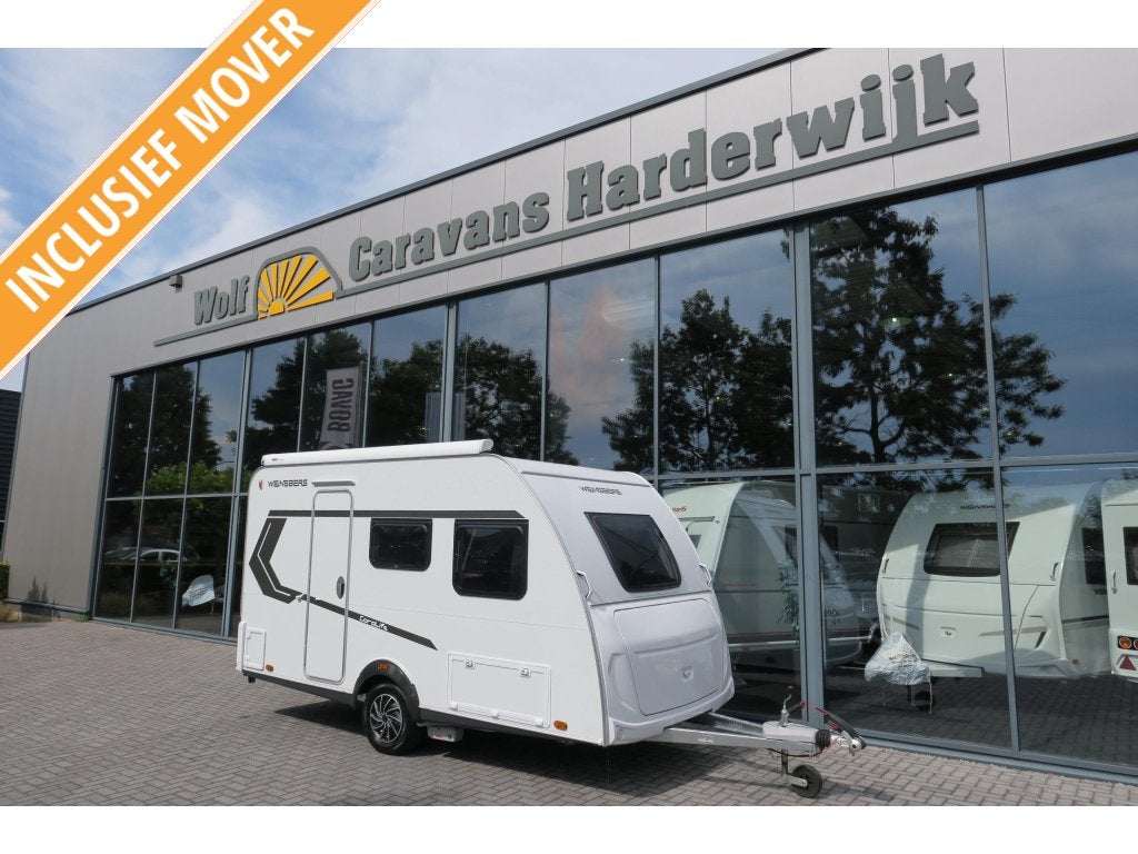 Weinsberg CaraLife 390 QD AIRCO+MOVER+CASSETTELUIF., Overige merken, Koelkast, Bedrijf, Treinzit
